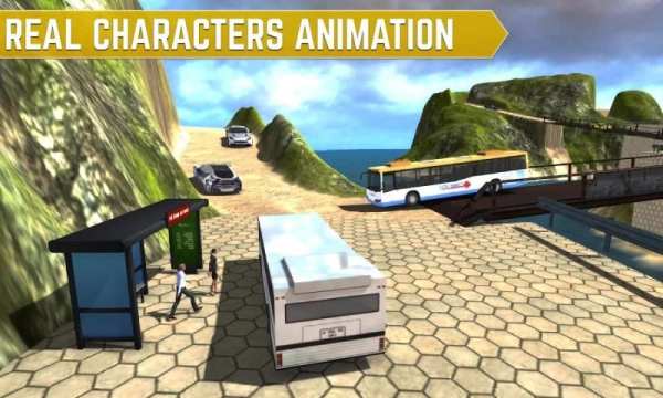 Simulator Bus Angkutan Jalan Real Off Road 3D screenshot 2