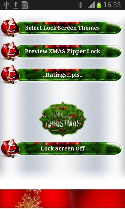 Christmas Theme Zipper Lock скриншот 8