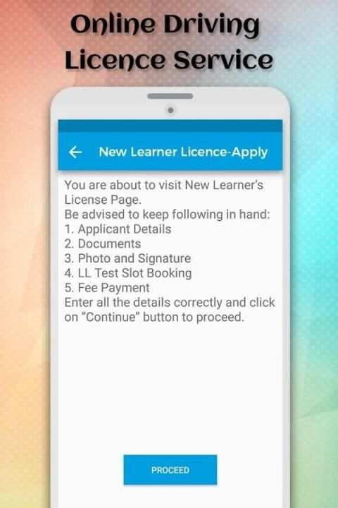 Online Driving Licence Service screenshot 3