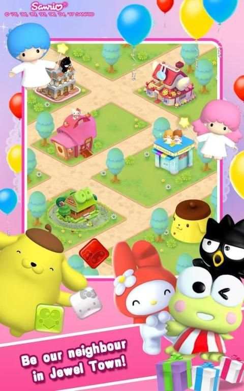Hello Kitty Jewel Town Match 3 8 تصوير الشاشة