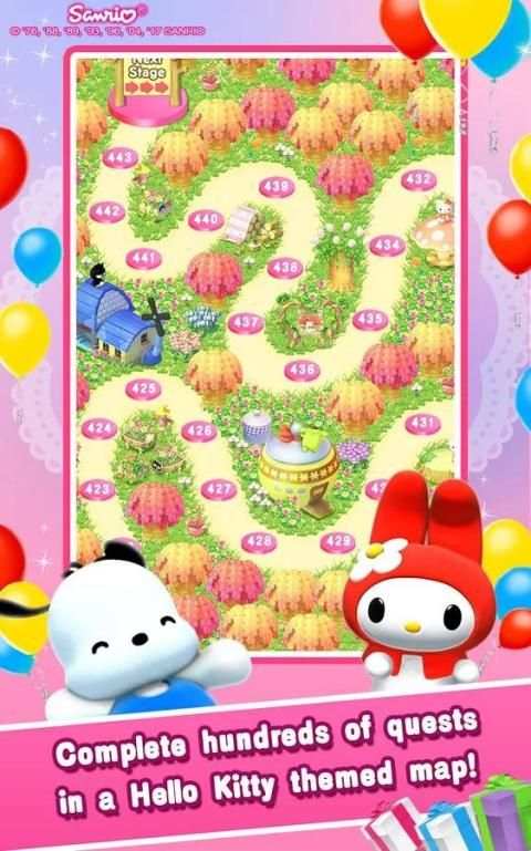 Hello Kitty Jewel Town Match 3 9 تصوير الشاشة