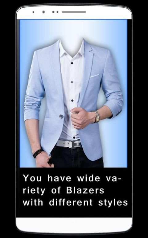 Men Designer Blazer Foto Maker स्क्रीनशॉट 4