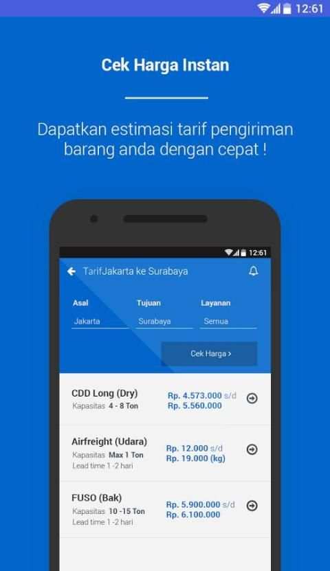 Cek Tarif Ongkir, Sewa Truk, Resi : Kargo.co.id screenshot 4
