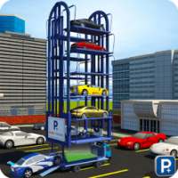 Smart Car Parking Crane Driver 3D Sim: Multi Level