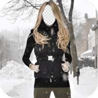 Snow Scene Girls Photo Frames on 9Apps