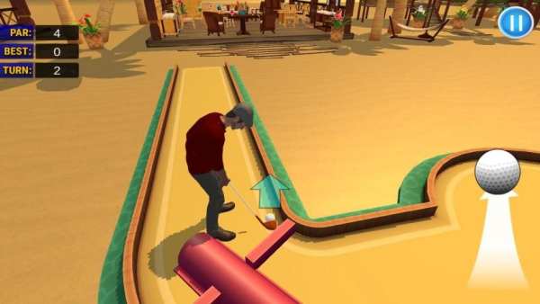 Mini Golf 3D Beach Master скриншот 3
