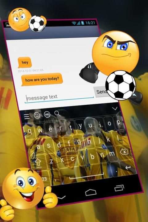 ️⚽️* FC Barcelona *️⚽️ keyboard themes скриншот 1