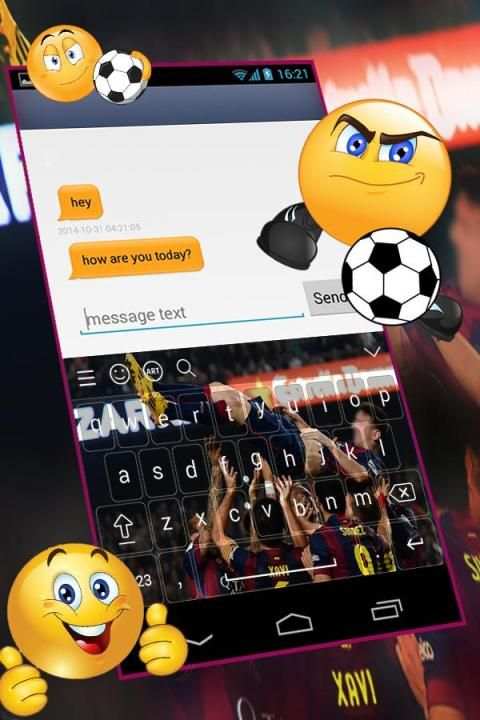 ️⚽️* FC Barcelona *️⚽️ keyboard themes скриншот 2