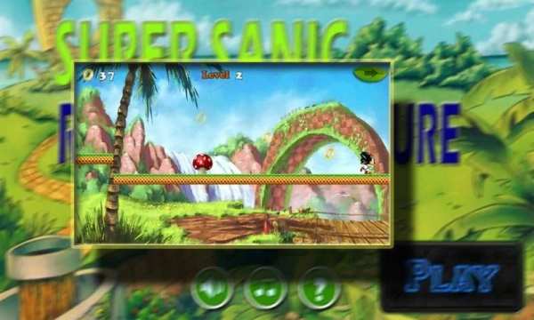 Superior Sonic Runners Adventure скриншот 2