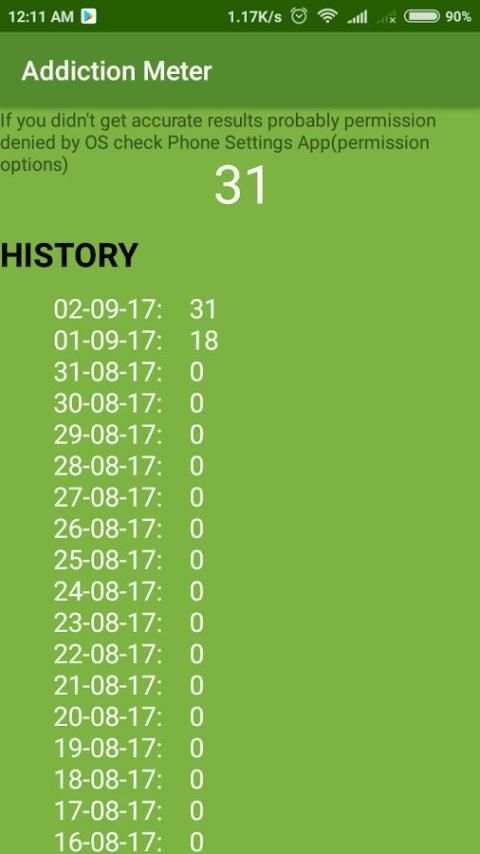 Mobile Addiction Meter screenshot 2