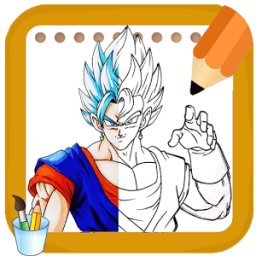 How to draw Amazing goku's all Forms from DBZ أيقونة