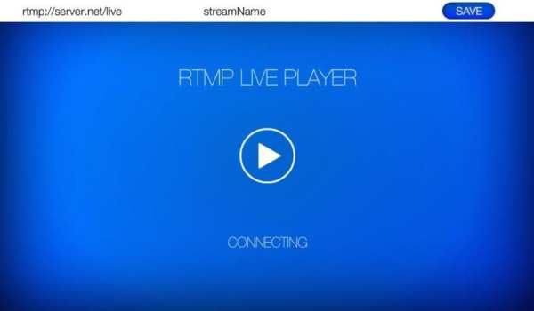 RTMP LIVE Stream Player screenshot 1