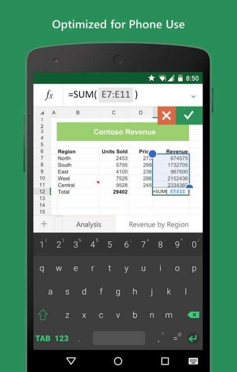 Keyboard for Excel 6 تصوير الشاشة