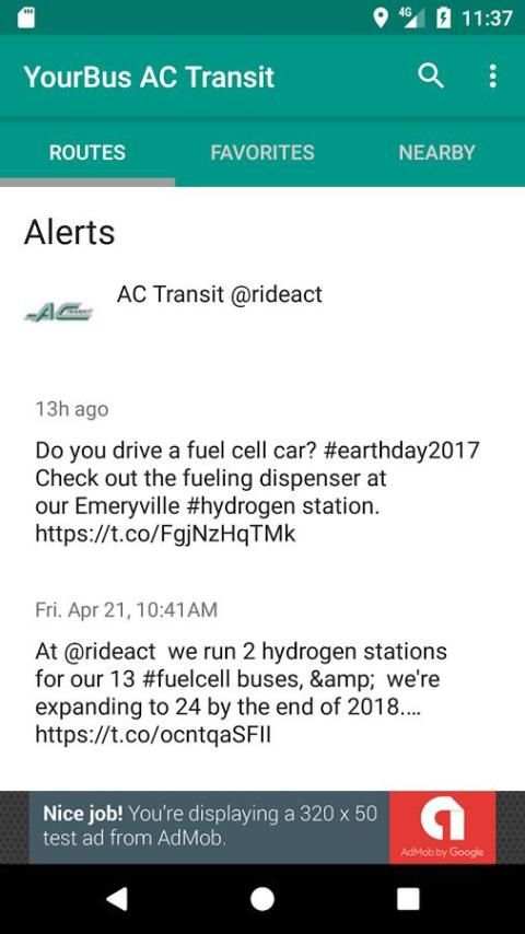 AC Transit Bus Tracker App - Commuting made easy. screenshot 2