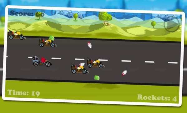 Angry Racing Bird 1 تصوير الشاشة