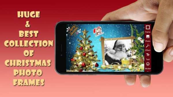Christmas Photo Frames & Editor скриншот 4
