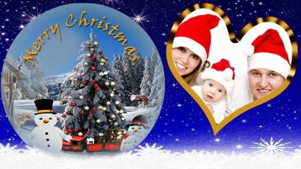 Christmas Photo Frames & Editor скриншот 1