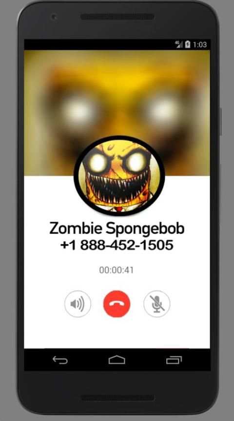 Call Simulator For Zombie Spongebob screenshot 1