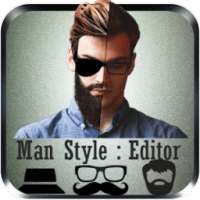 Man Style Editor Hair Mustache photo : foto on 9Apps