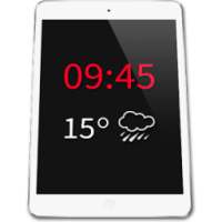 Tablet Clock Weather Widget on 9Apps