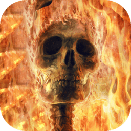 ikon Fiery skeleton live wallpaper