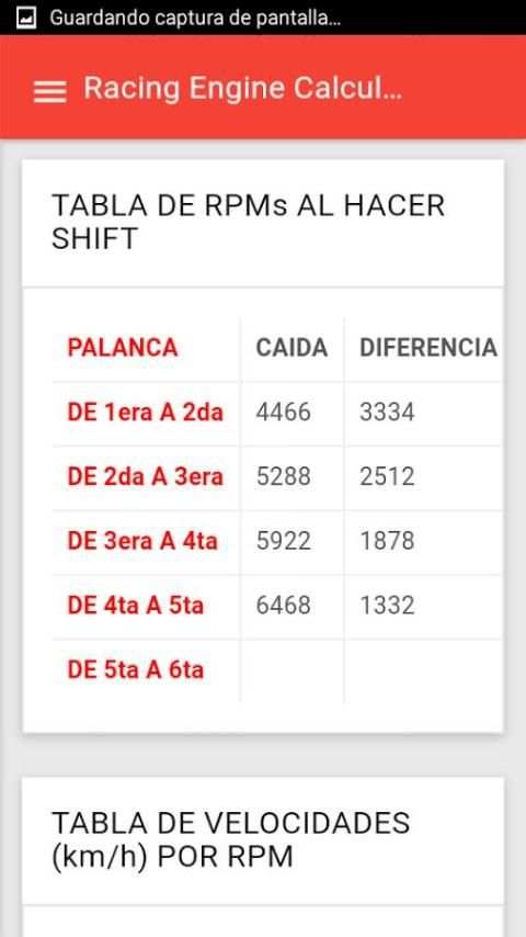 Racing Engine Calculator screenshot 4
