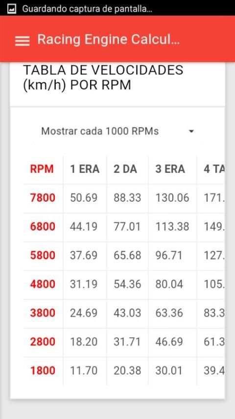 Racing Engine Calculator screenshot 3