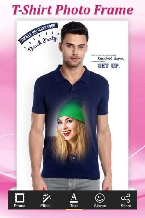 Photo on Girl's T-shirt : Photo Editor скриншот 5