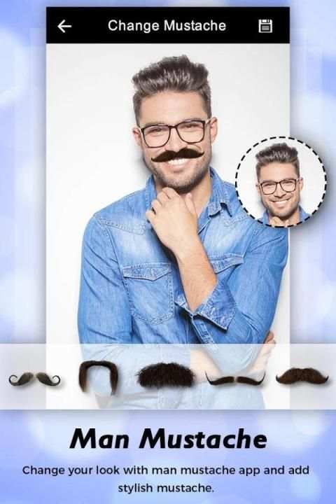 Men Mustache & Hair Styles Photo Editor screenshot 3