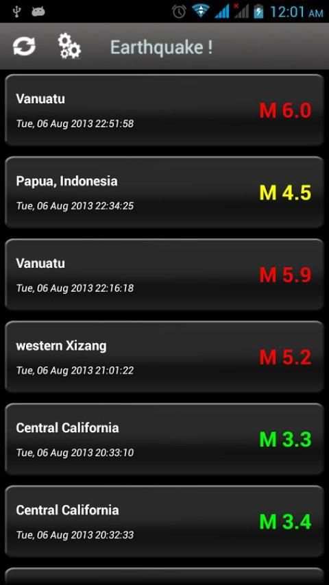 2.5+ Earthquake Detector screenshot 5