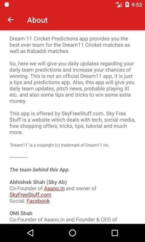 Dream 11 Cricket Predictions screenshot 1