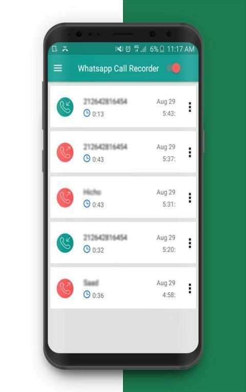 Call Recorder for Whatsapp Messenger Free screenshot 3