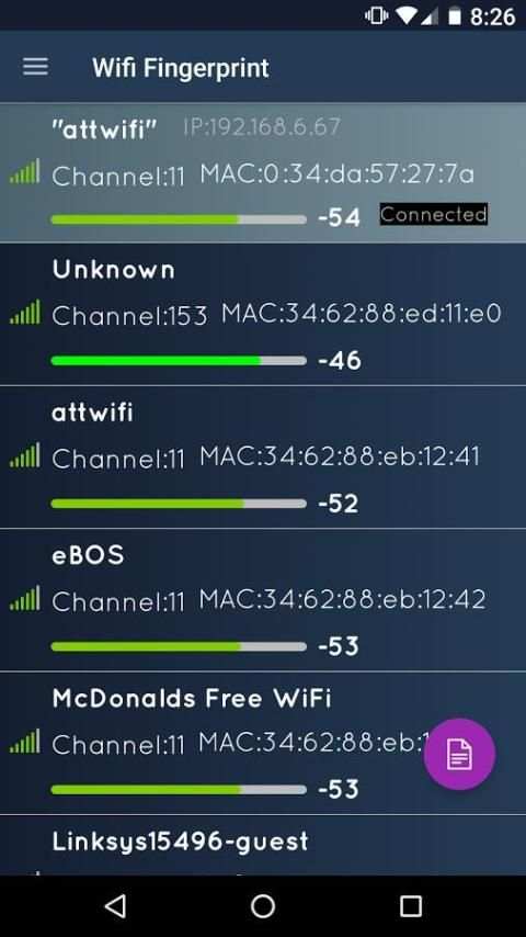 Wifi Fingerprint screenshot 7