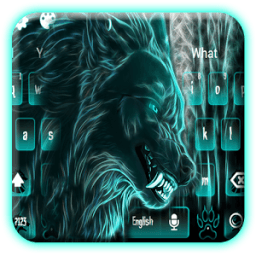 Тема Neon Wolf Keyboard иконка