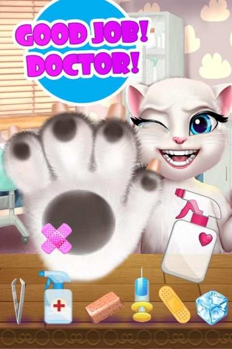 Talking Cats Hand Doctor - Hospital Game screenshot 2