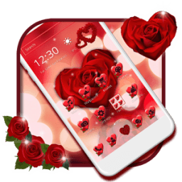 Wine Red Rose Theme иконка