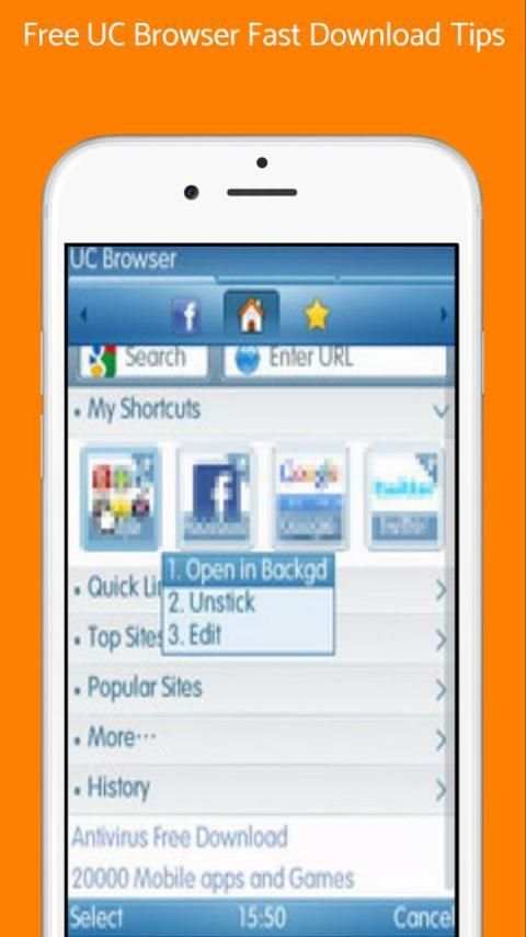 Free UC Browser Fast Download Tips скриншот 1