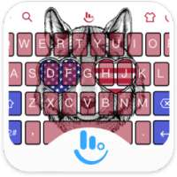 American Wolf Keyboard Theme