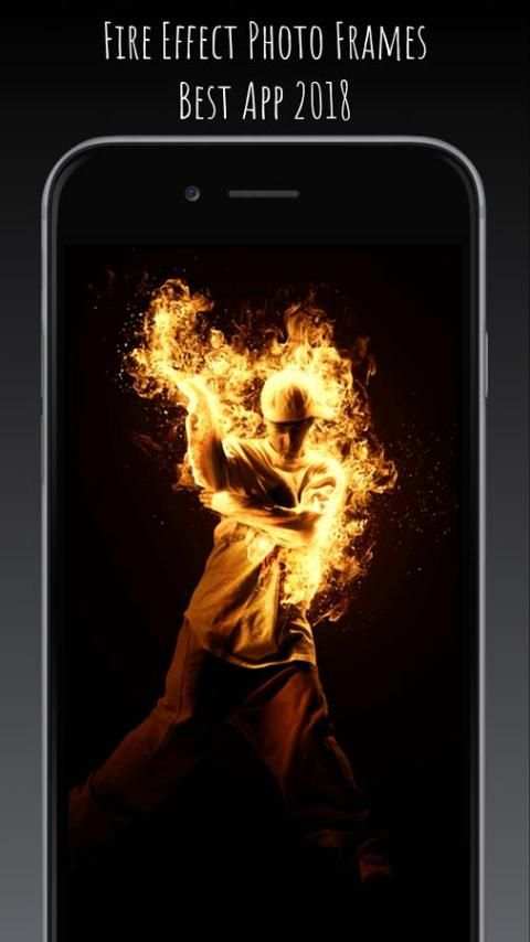 Fire Effect Photo Frame скриншот 1