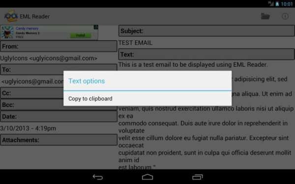 EML Reader FREE screenshot 1
