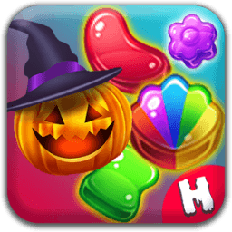 * Halloween Candy Jump - Cookie Crush. आइकन