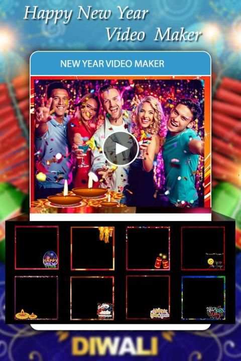 Happy New Year Video Maker 2018 - Slideshow Maker скриншот 4