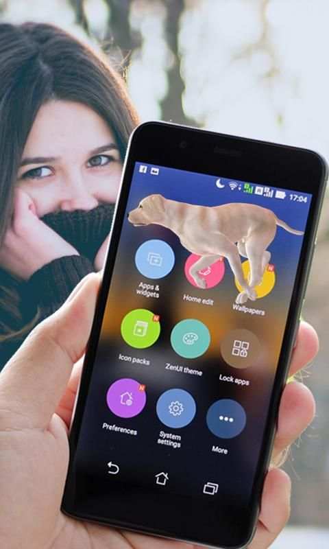 Dog in Phone Cute Joke 3 تصوير الشاشة