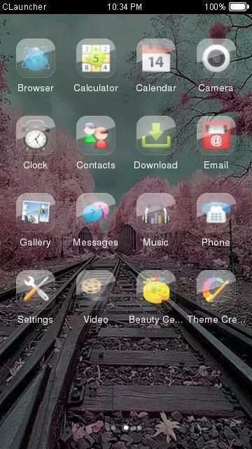 Pink Trees Theme CLauncher screenshot 2