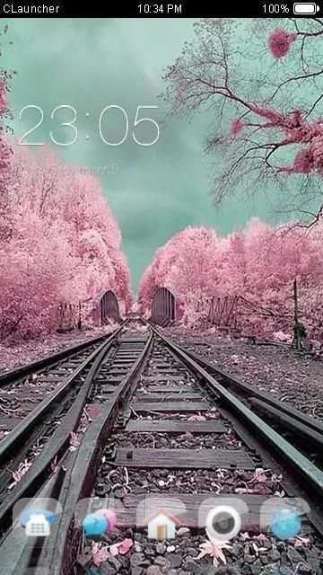 Pink Trees Theme CLauncher screenshot 3