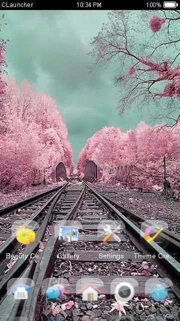 Pink Trees Theme CLauncher screenshot 1