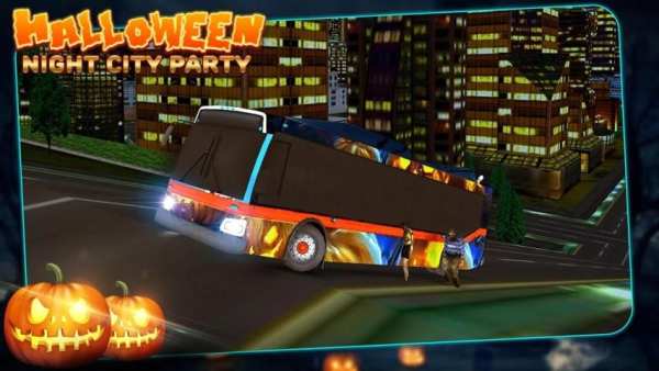 *Halloween Night City - Party Bus Driver 2017 screenshot 3