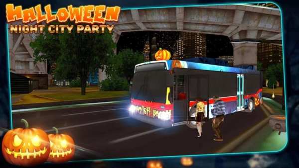 *Halloween Night City - Party Bus Driver 2017 screenshot 5