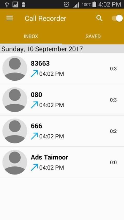 Auto Call Recorder 2018 स्क्रीनशॉट 6