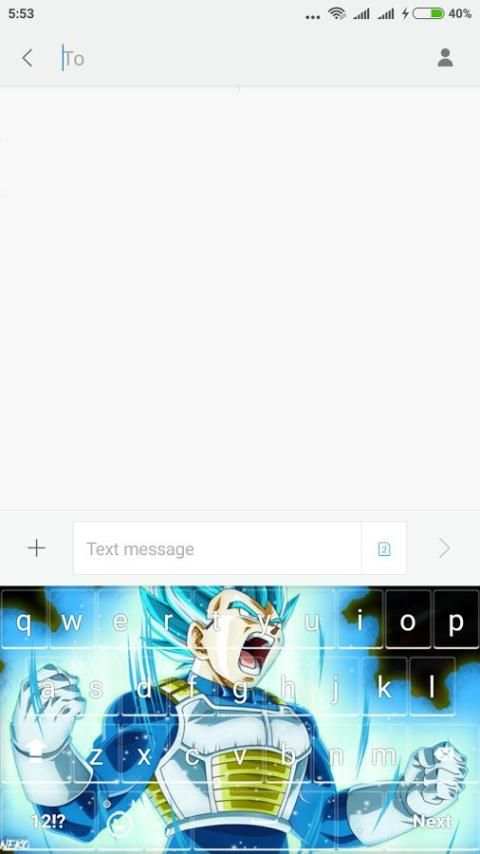 Keyboard Vegeta-Super Saiyan DBZ screenshot 3